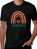 Appolina Rainbow Heart Graphic Tee