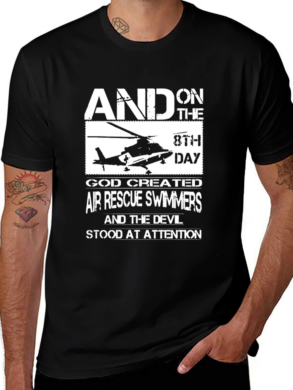 Air Rescue Swimmers Graphic Tee - Black