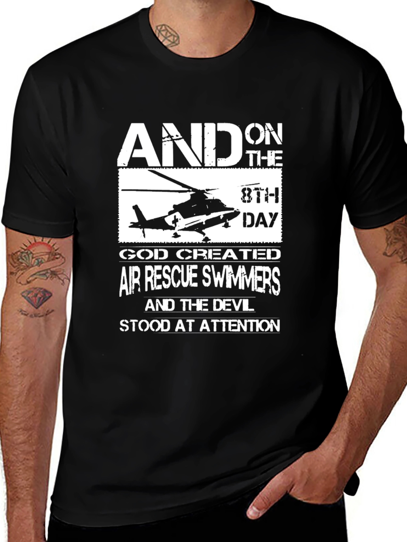 Air Rescue Swimmers Graphic Tee - Black