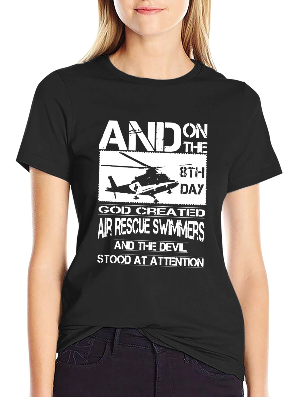 Air Rescue Swimmers Graphic Tee - Black