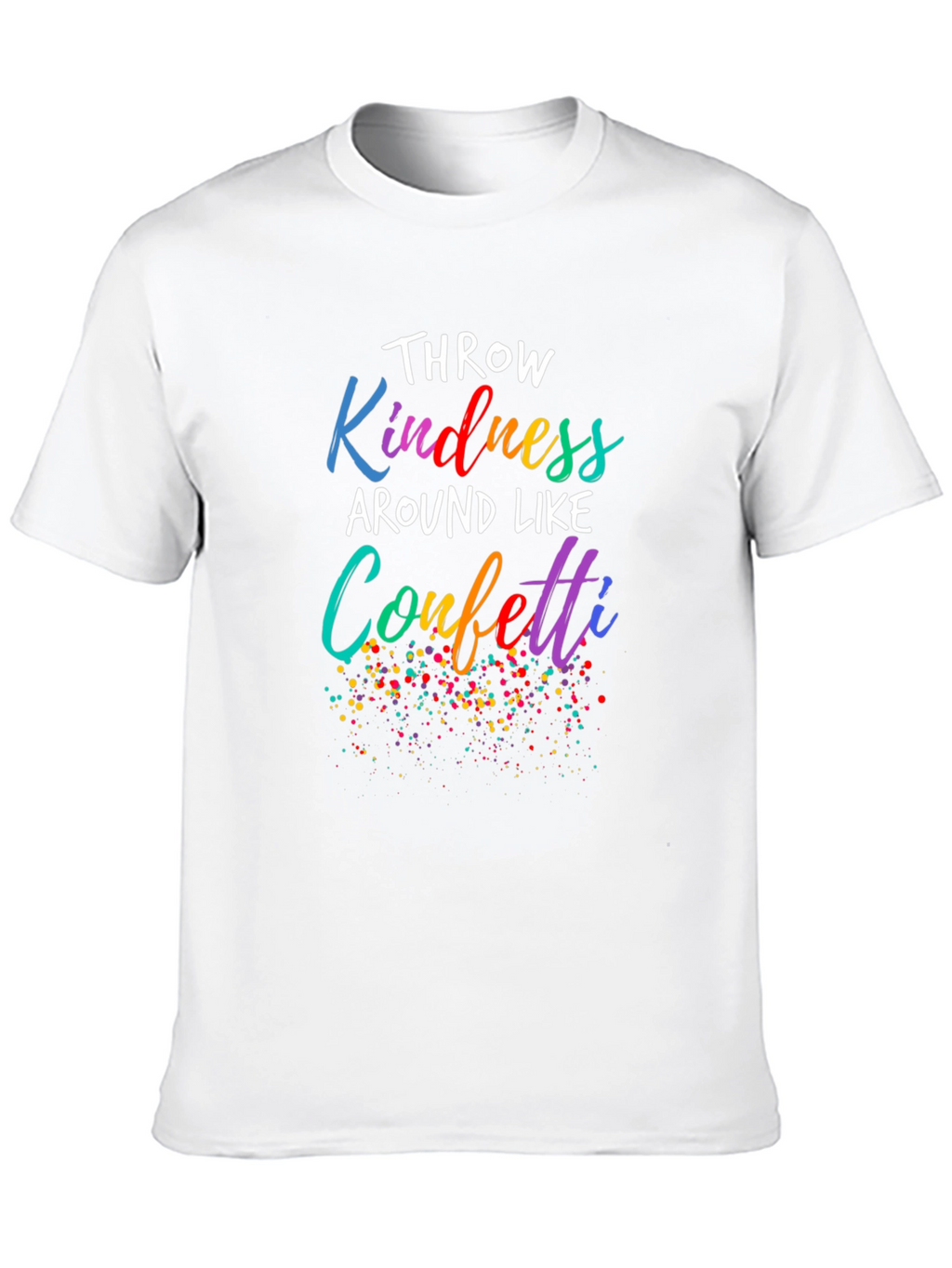 Kindness Confetti Black Tee - Spread Joy!