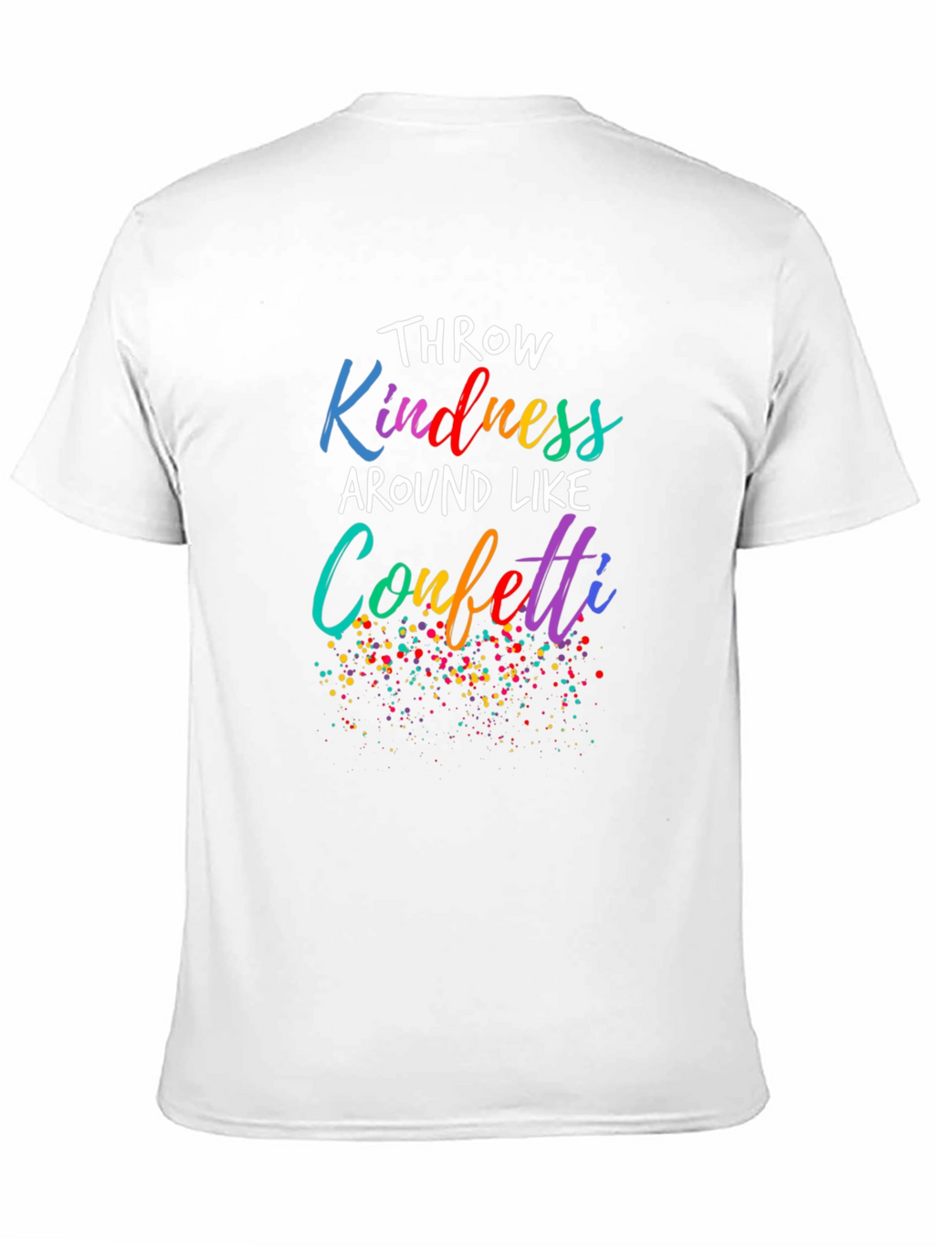 Kindness Confetti Black Tee - Spread Joy!