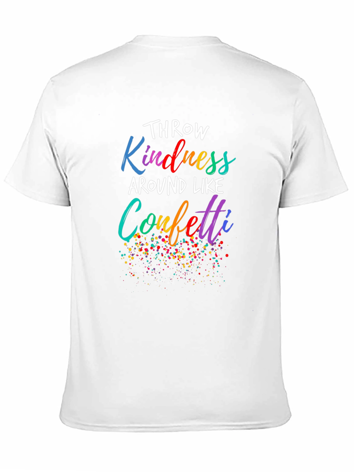 Kindness Confetti Black Tee - Spread Joy!