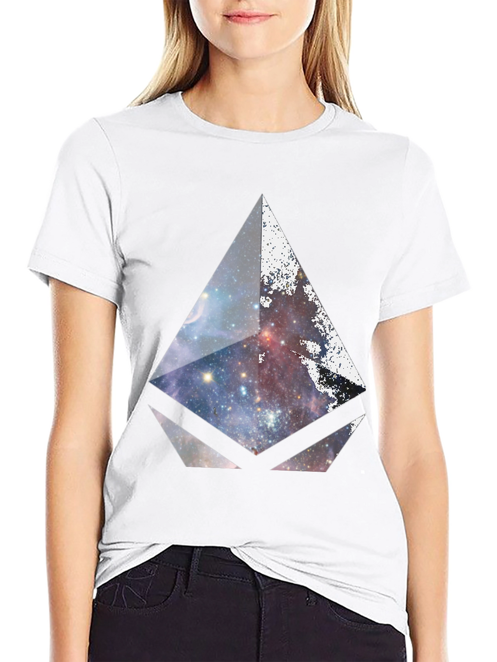 Galaxy Prism Graphic Black T-Shirt