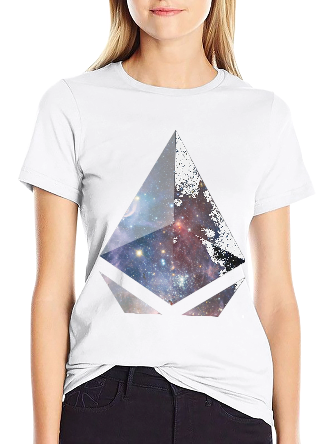 Galaxy Prism Graphic Black T-Shirt