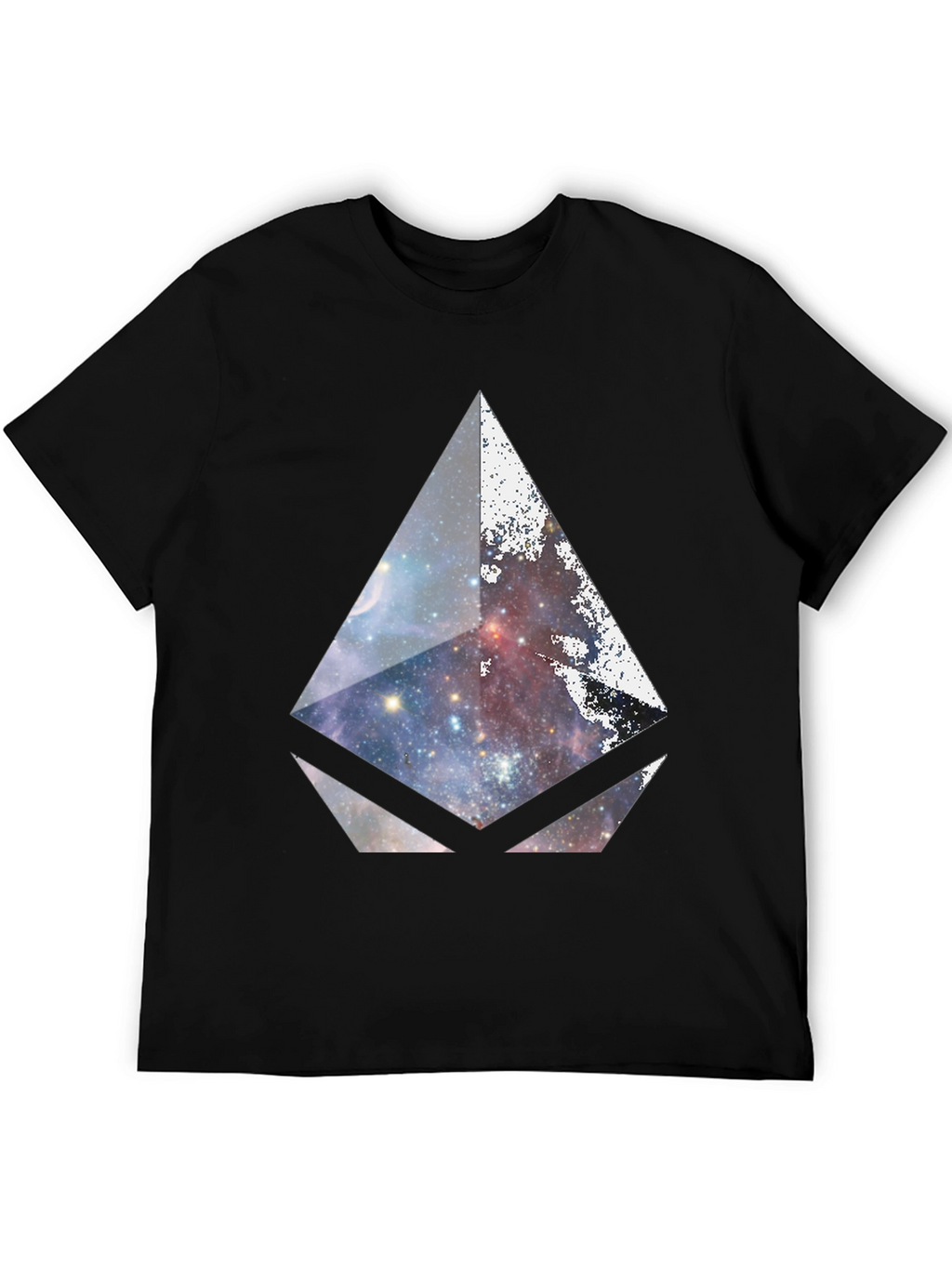 Galaxy Prism Graphic Black T-Shirt