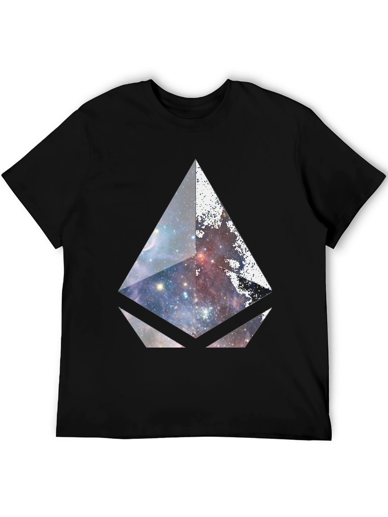 Galaxy Prism Graphic Black T-Shirt