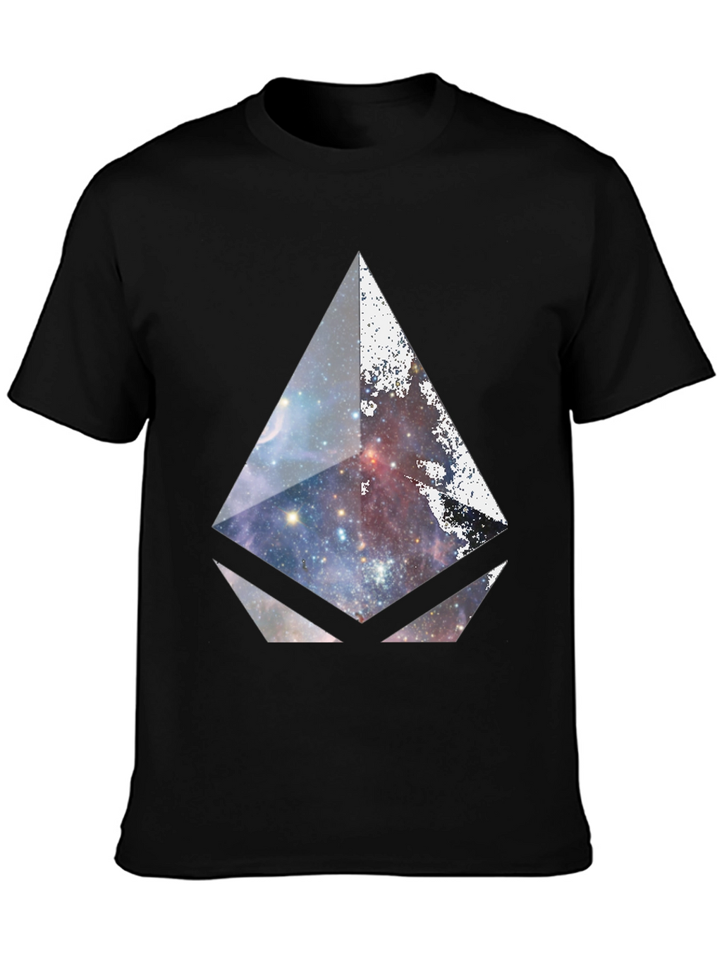 Galaxy Prism Graphic Black T-Shirt