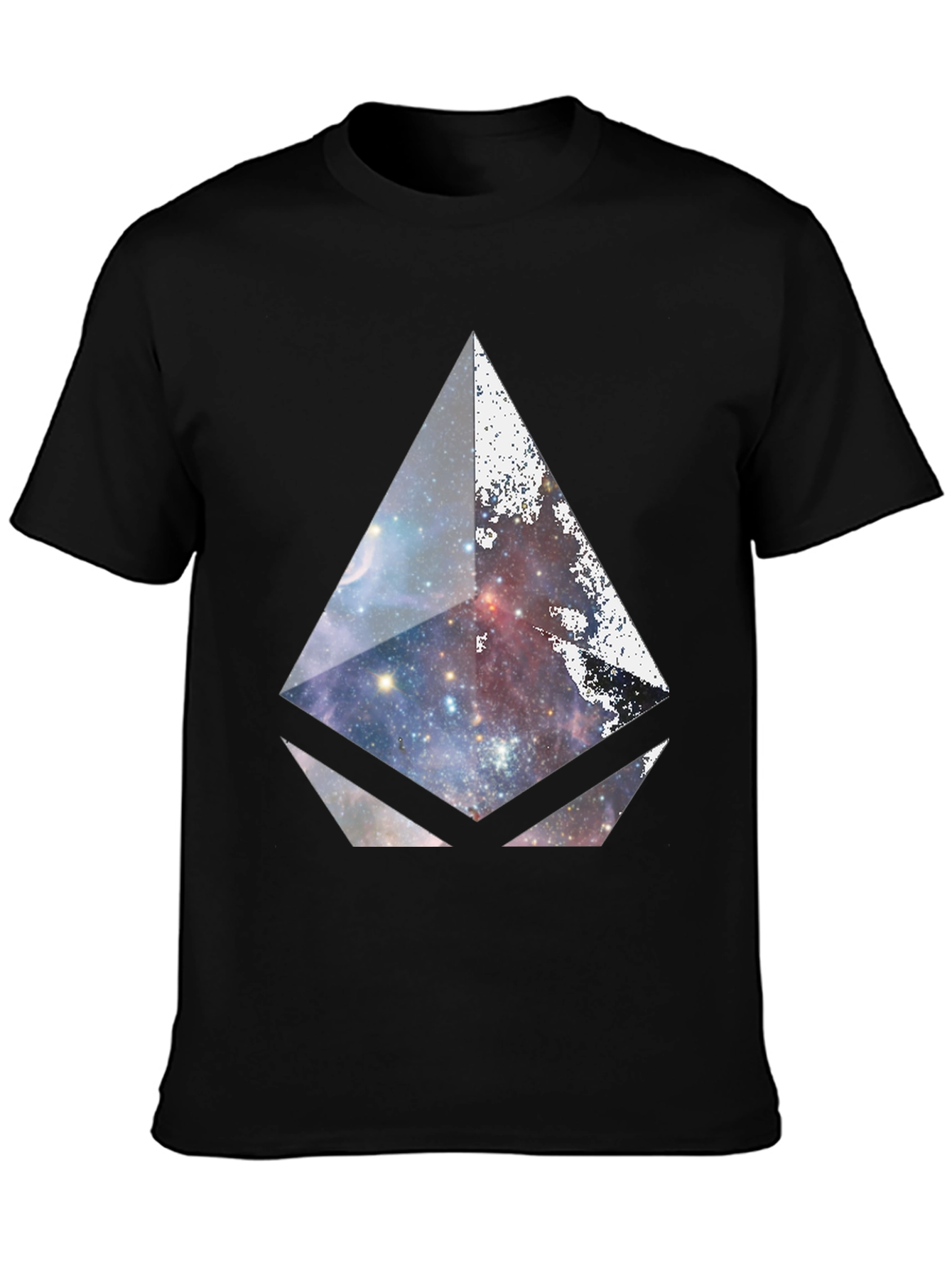 Galaxy Prism Graphic Black T-Shirt