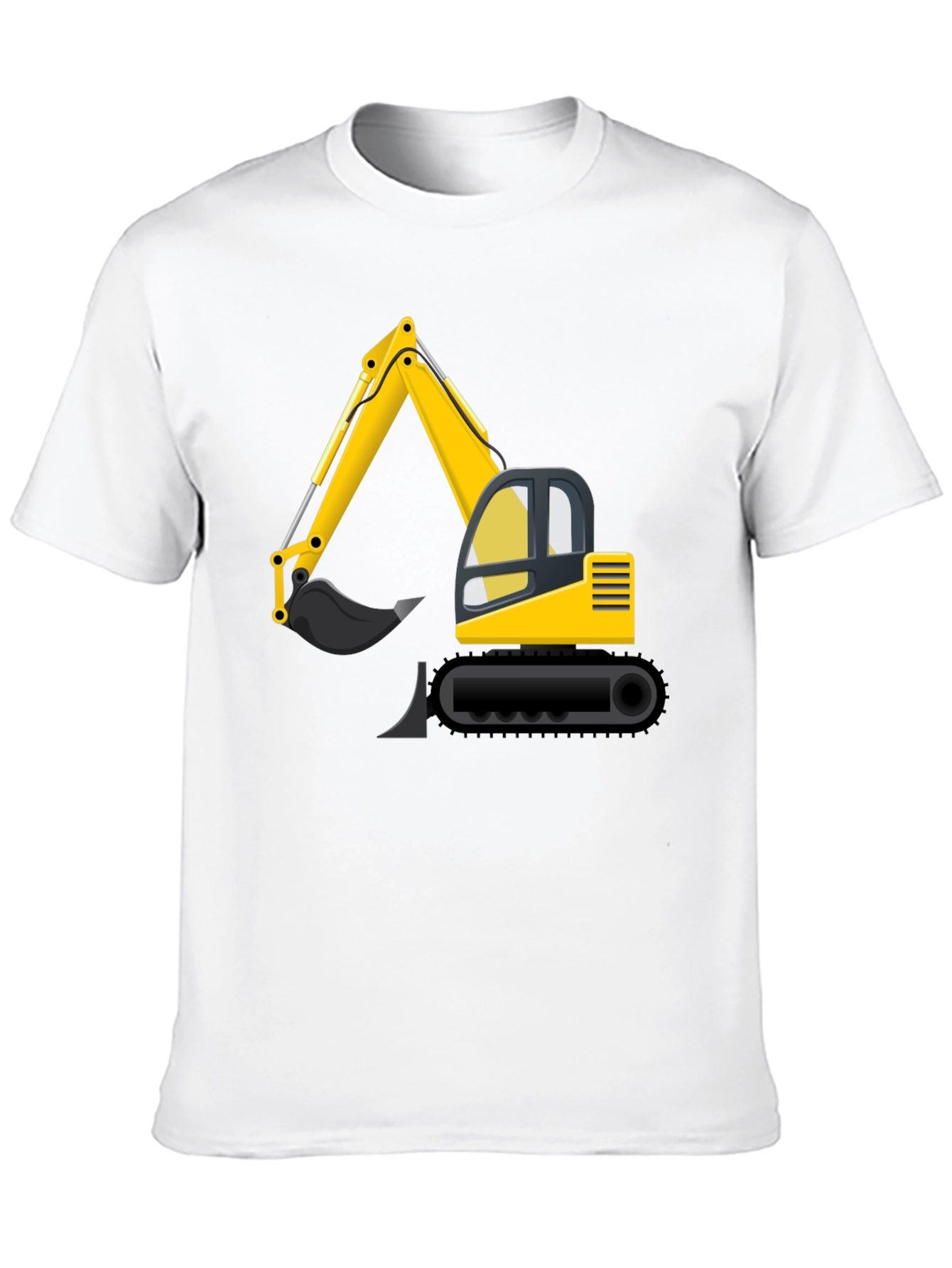 Excavator Graphic Tee - Construction Vehicle Shirt