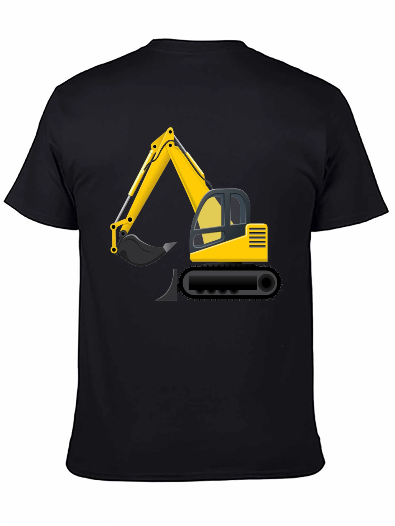 Excavator Graphic Tee - Construction Vehicle Shirt