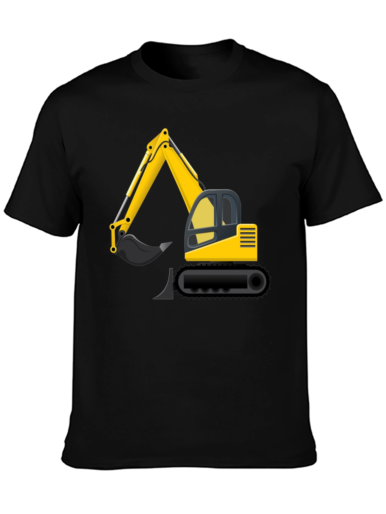 Excavator Graphic Tee - Construction Vehicle Shirt