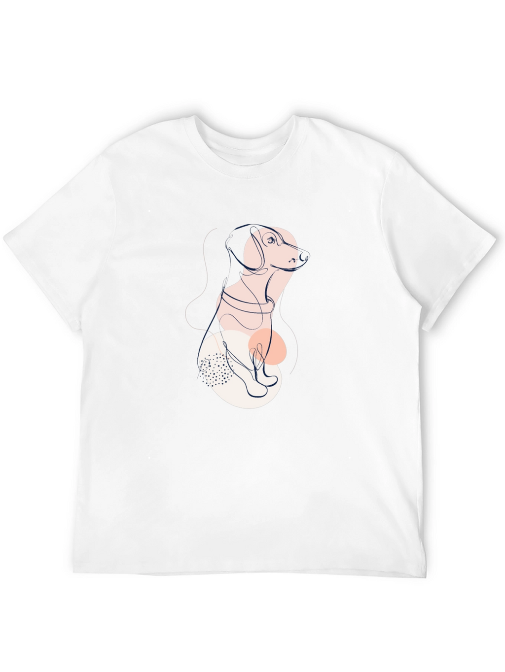 Abstract Dog Graphic Tee - Stylish Unisex Shirt