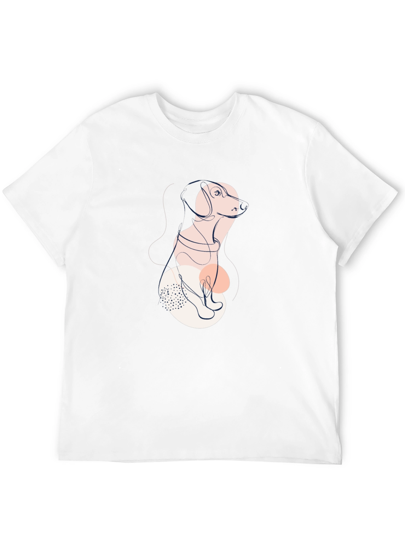 Abstract Dog Graphic Tee - Stylish Unisex Shirt