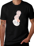 Abstract Dog Graphic Tee - Stylish Unisex Shirt