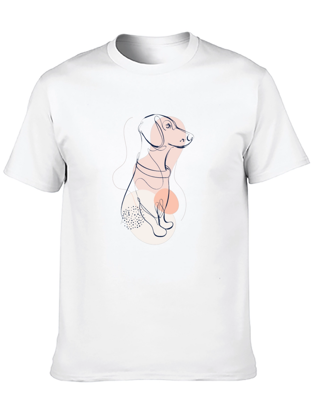 Abstract Dog Graphic Tee - Stylish Unisex Shirt