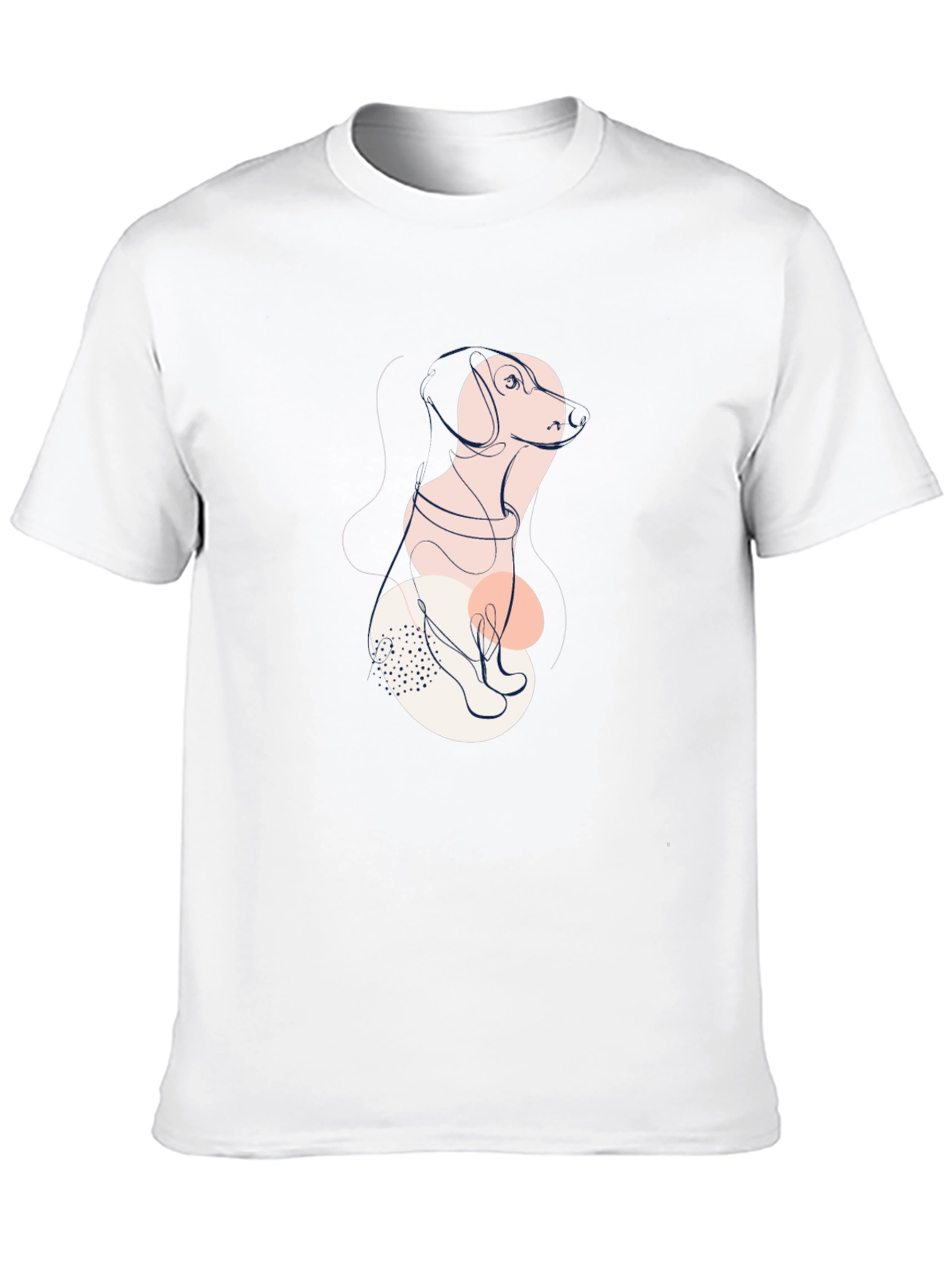 Abstract Dog Graphic Tee - Stylish Unisex Shirt
