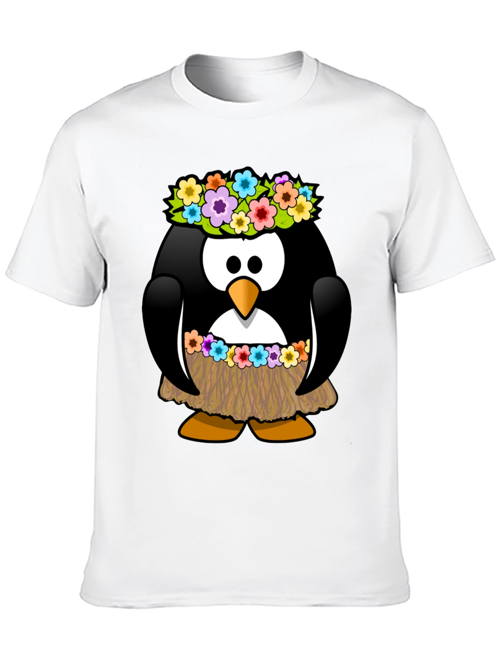 Hawaiian Penguin Graphic T-Shirt