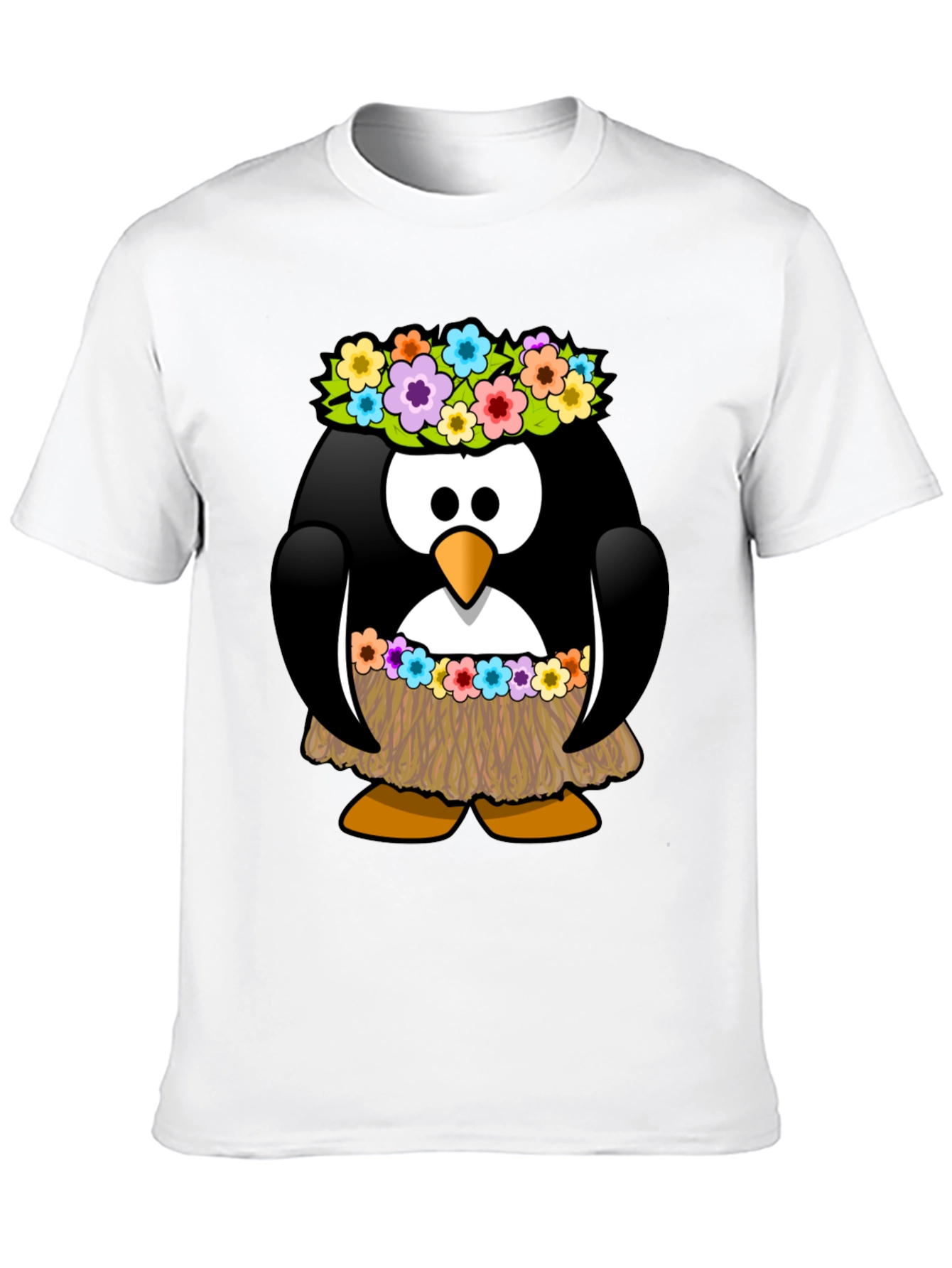 Hawaiian Penguin Graphic T-Shirt