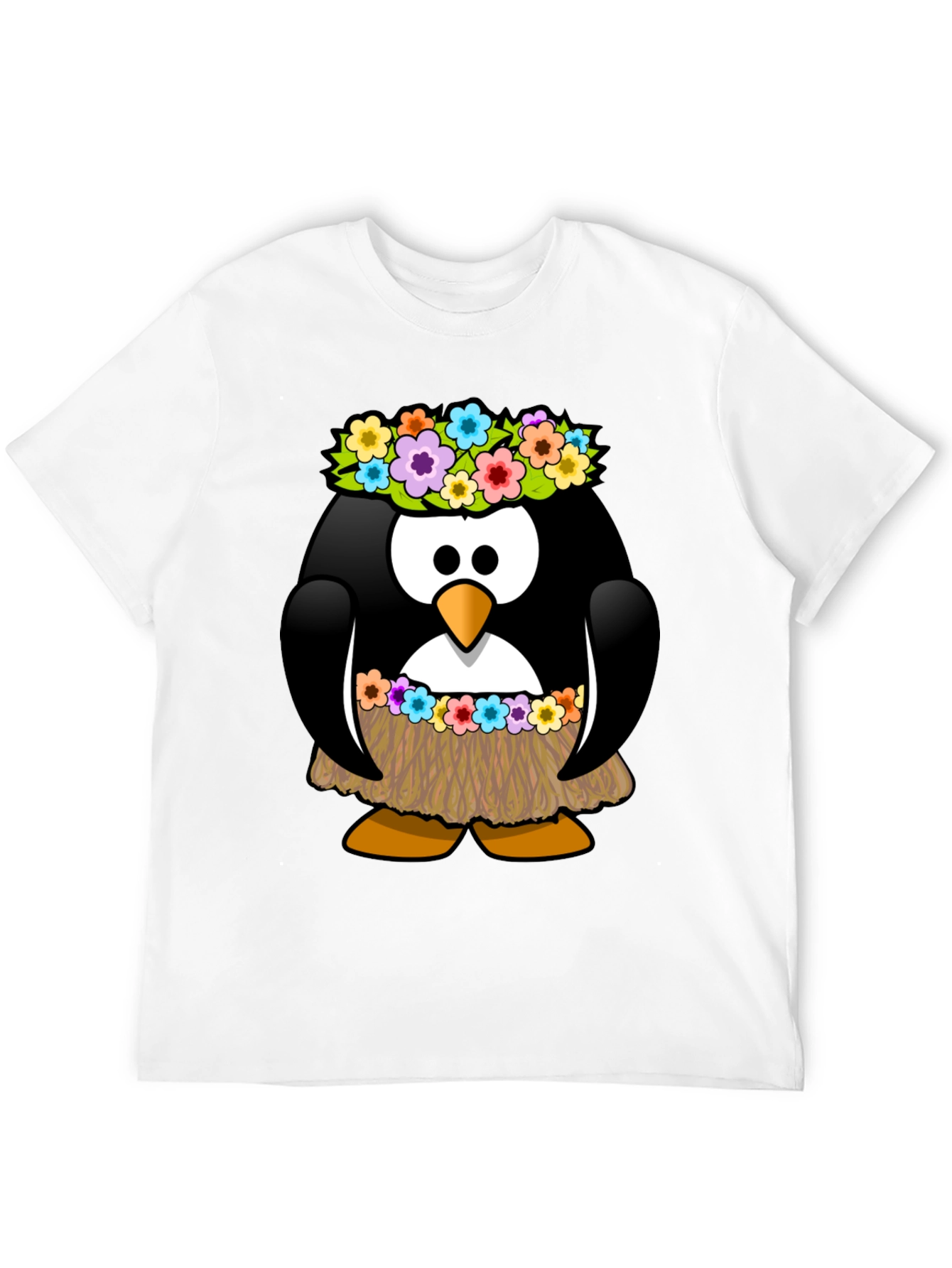 Hawaiian Penguin Graphic T-Shirt