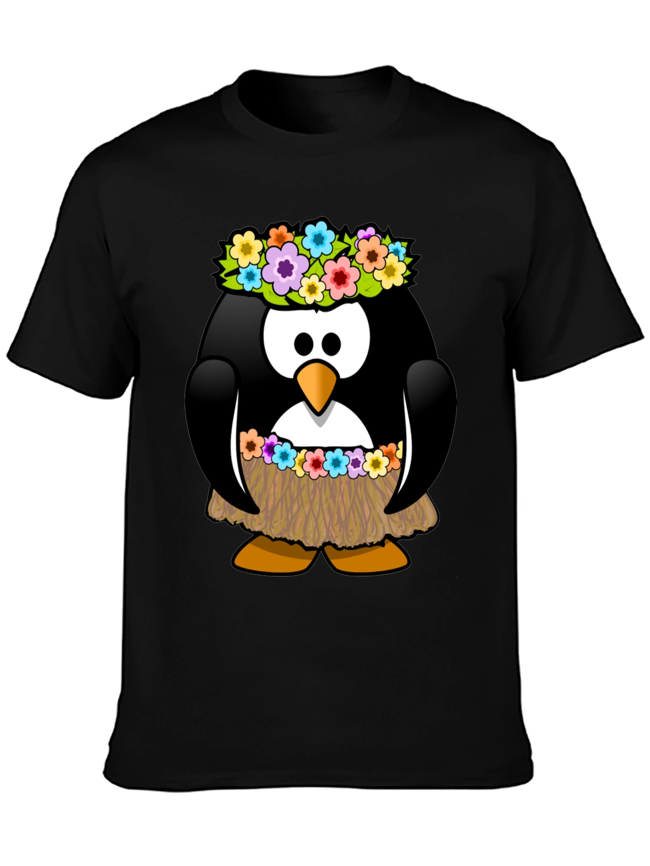 Hawaiian Penguin Graphic T-Shirt