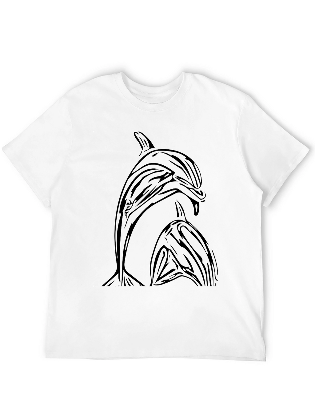 Orca Dolphin Graphic Tee - Black T-Shirt