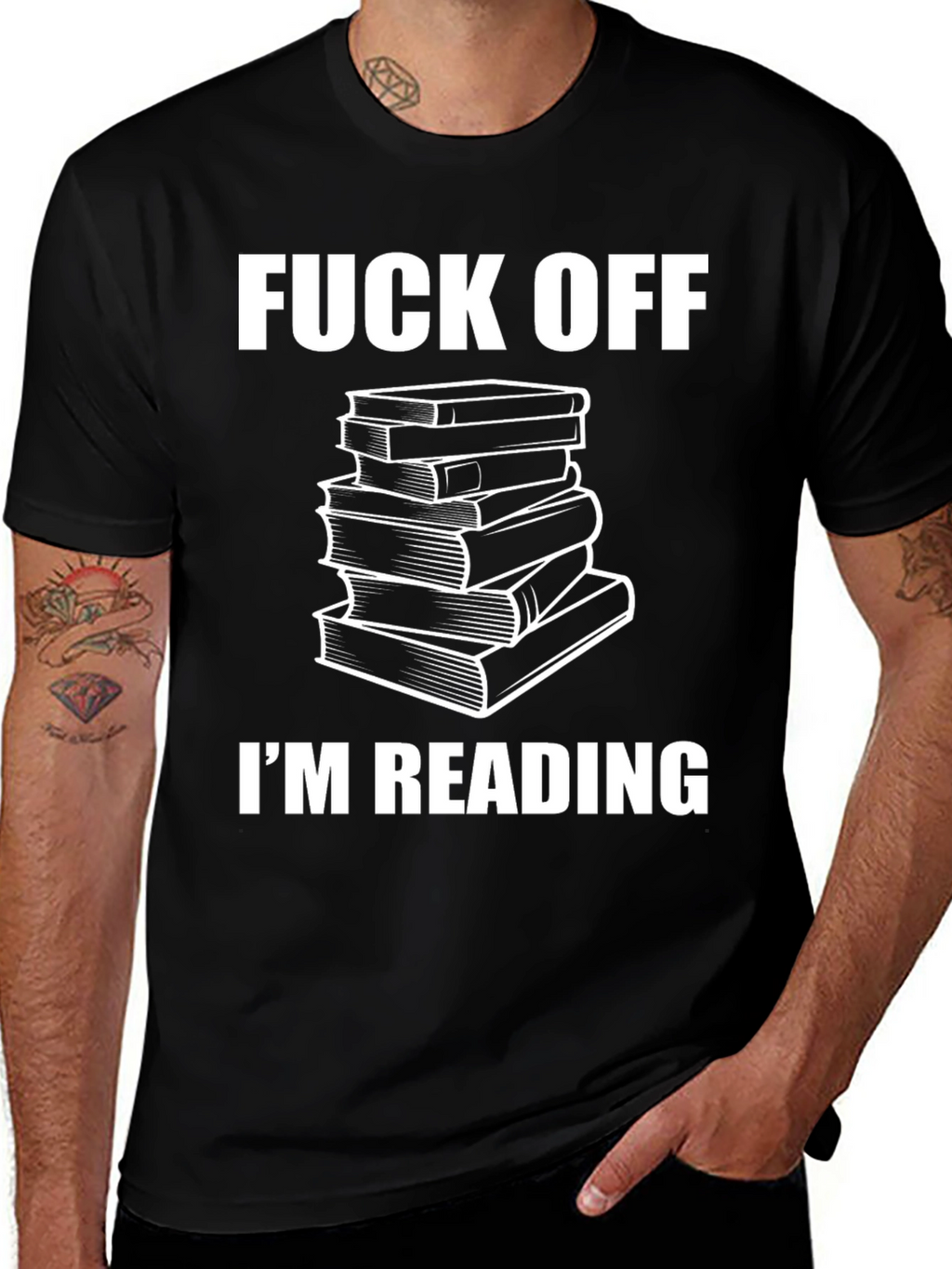Funny Bookworm T-Shirt - Fuck Off Im Reading