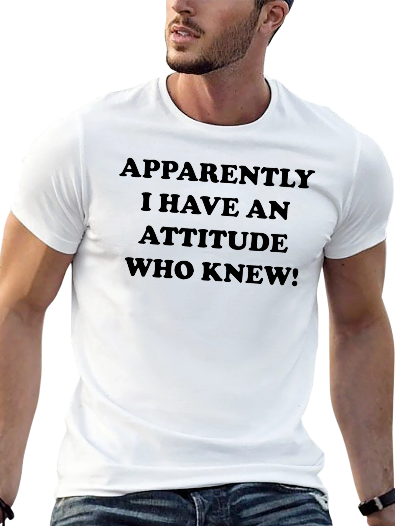 Attitude Graphic Mens T-Shirt Funny Sarcastic Tee