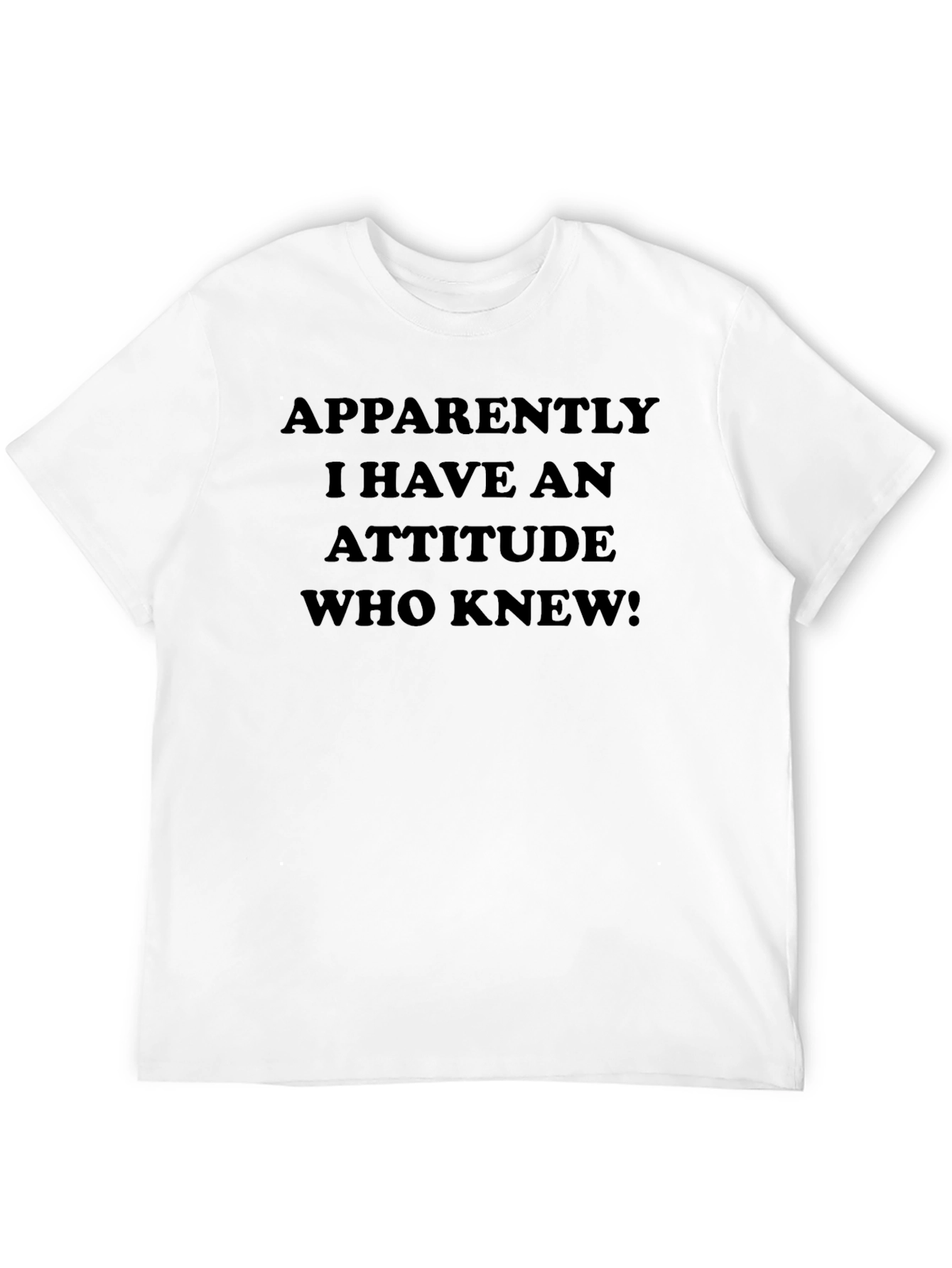 Attitude Graphic Mens T-Shirt Funny Sarcastic Tee