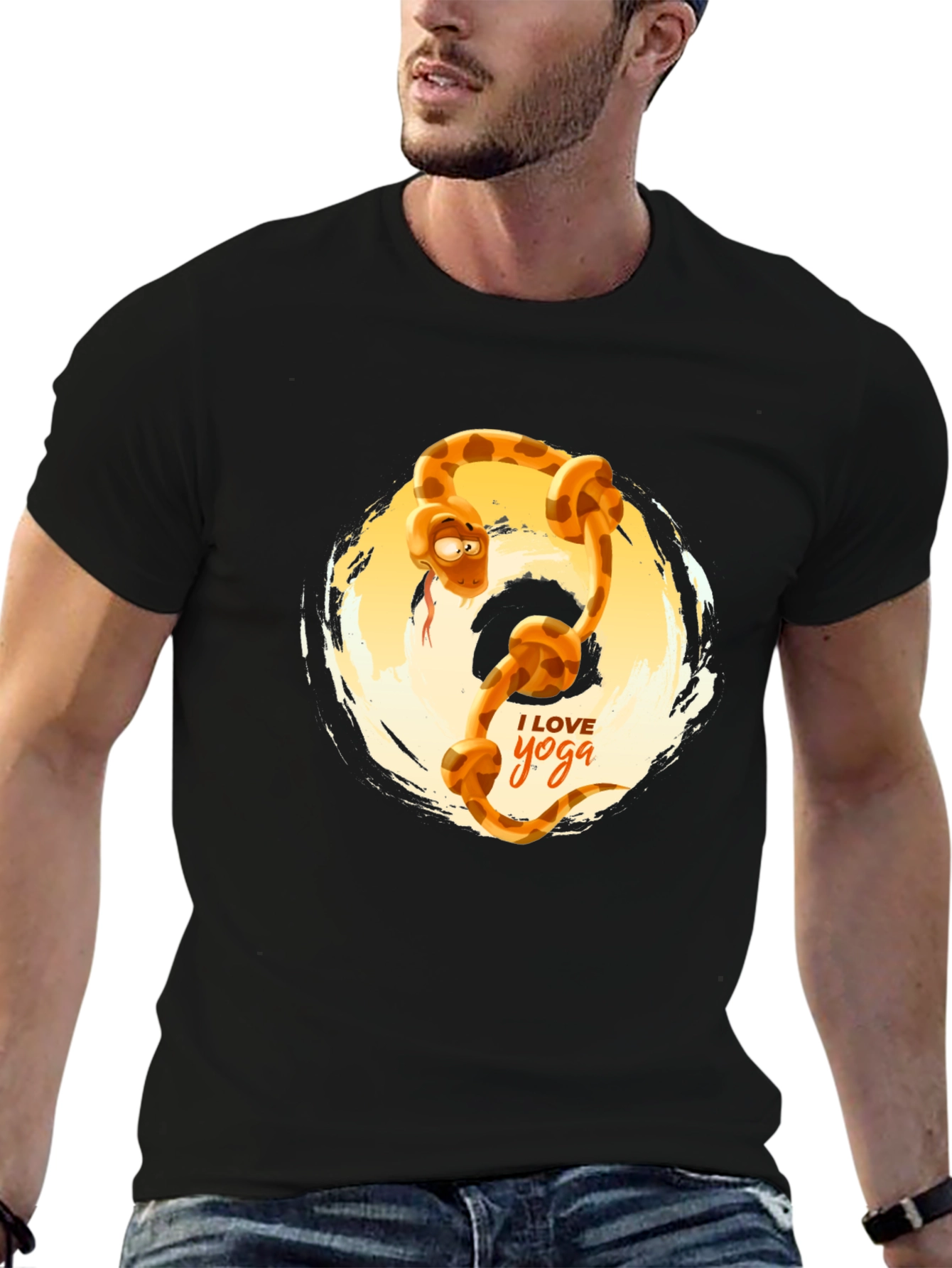 Yoga Snake T-Shirt - Funny Snake Design Tee