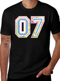 Floral Number 07 T-Shirt - Unique Design Tee