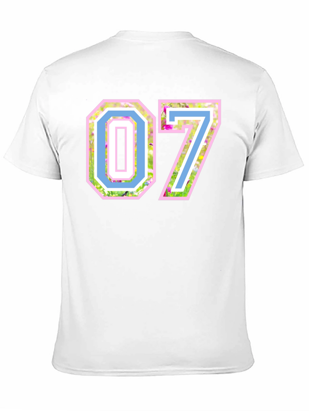 Floral Number 07 T-Shirt - Unique Design Tee