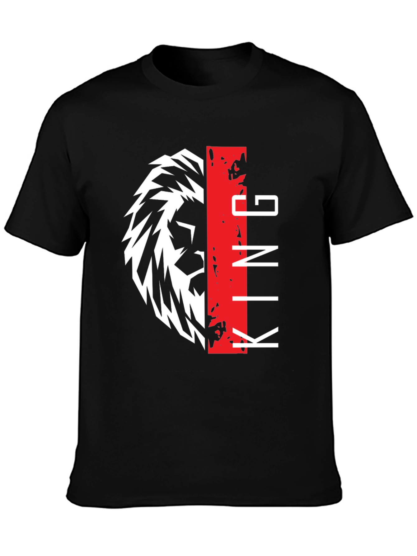 Lion King Graphic Print Black T-Shirt