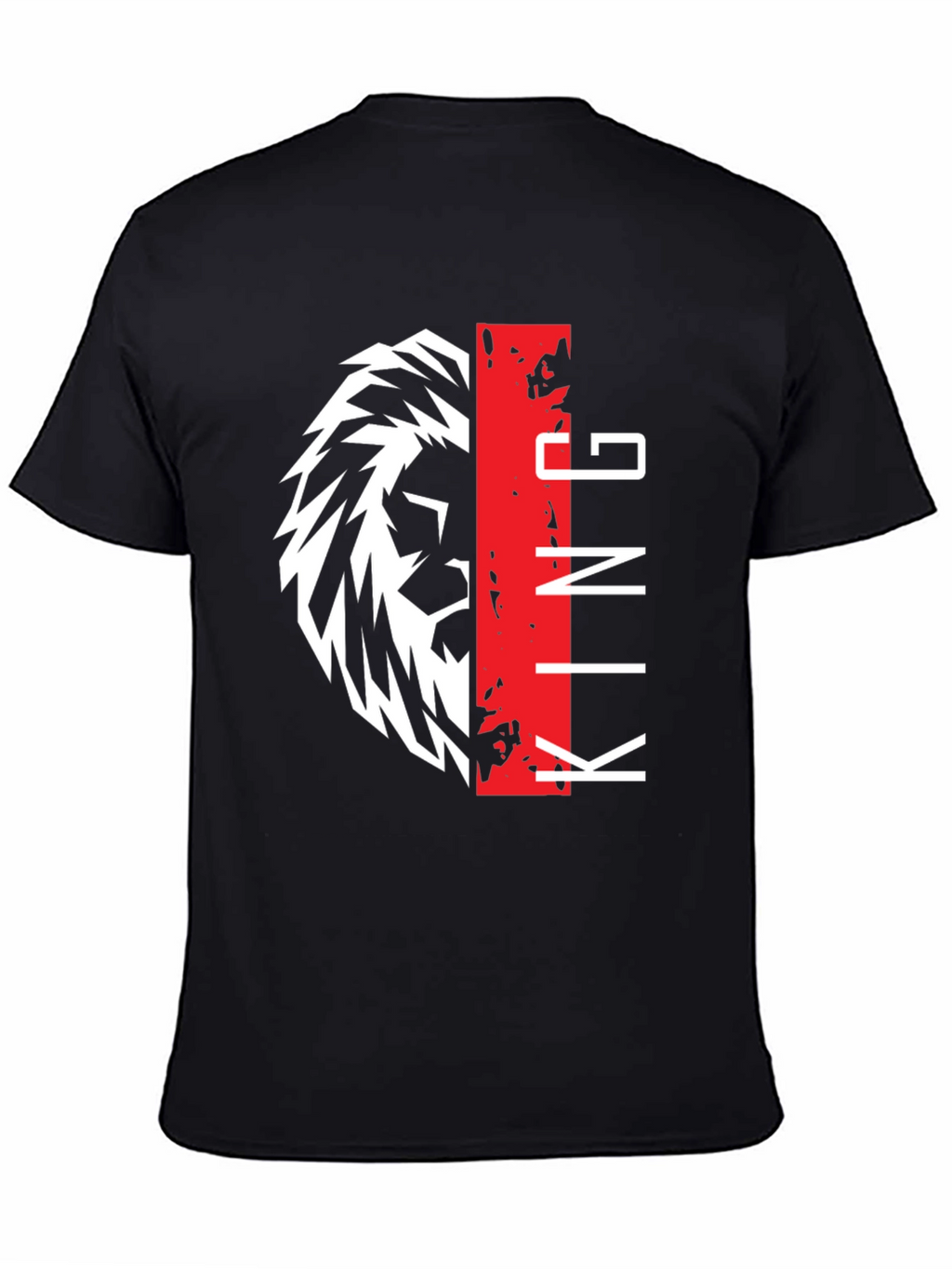 Lion King Graphic Print Black T-Shirt