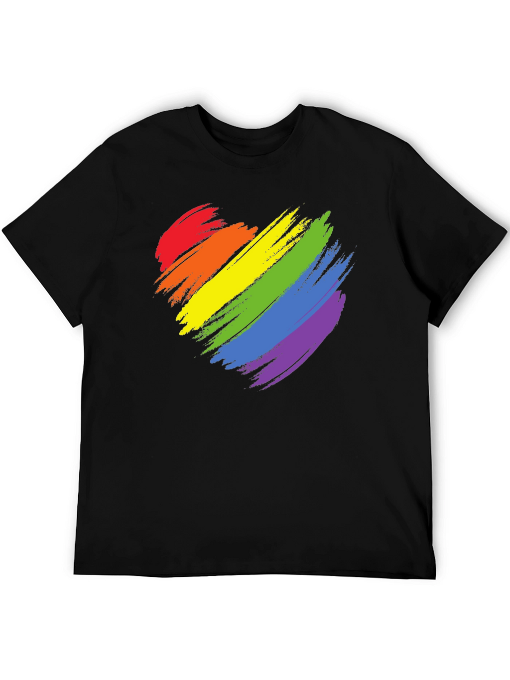 Rainbow Heart Graphic Tee - Pride T-Shirt