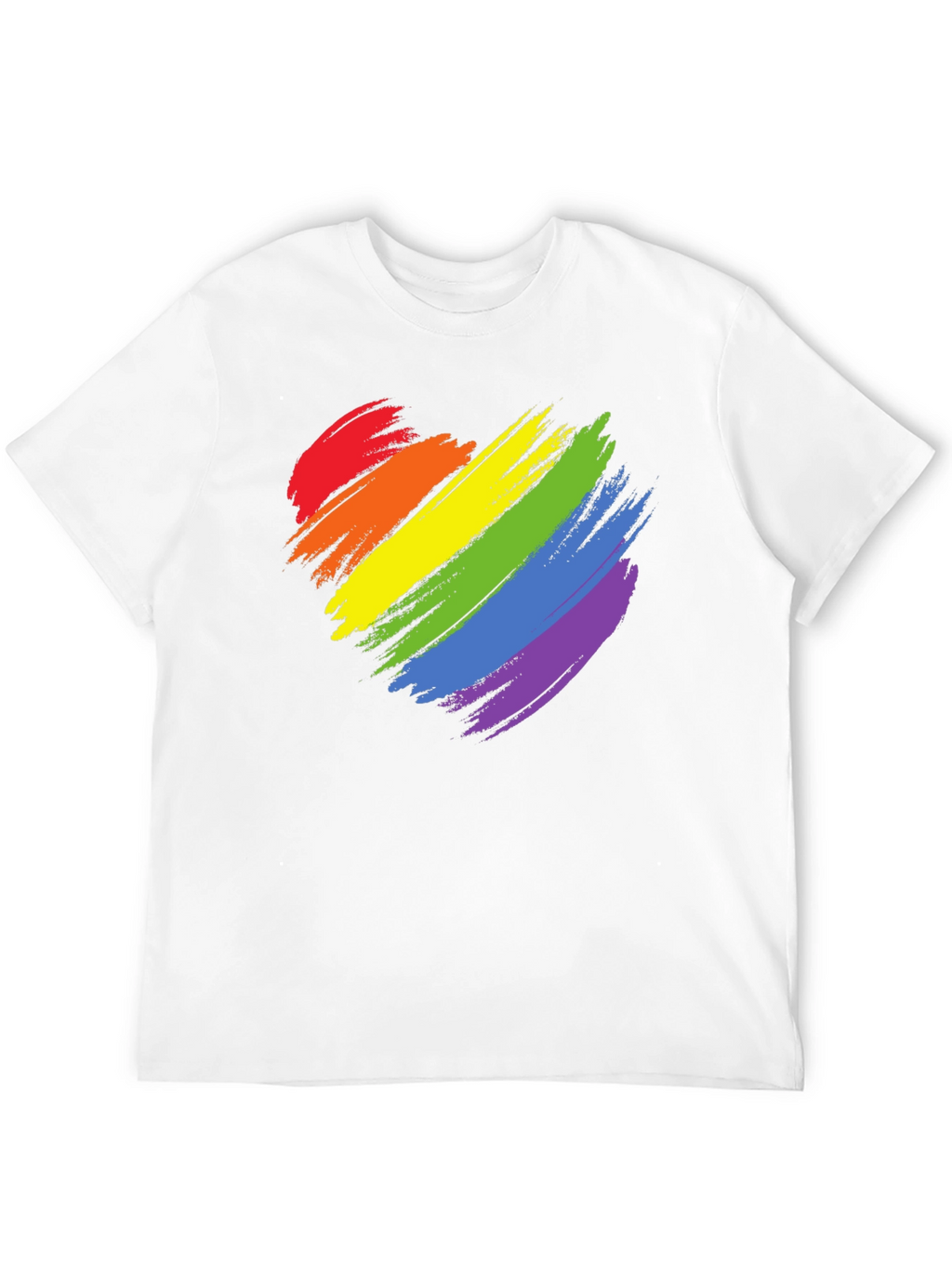 Rainbow Heart Graphic Tee - Pride T-Shirt