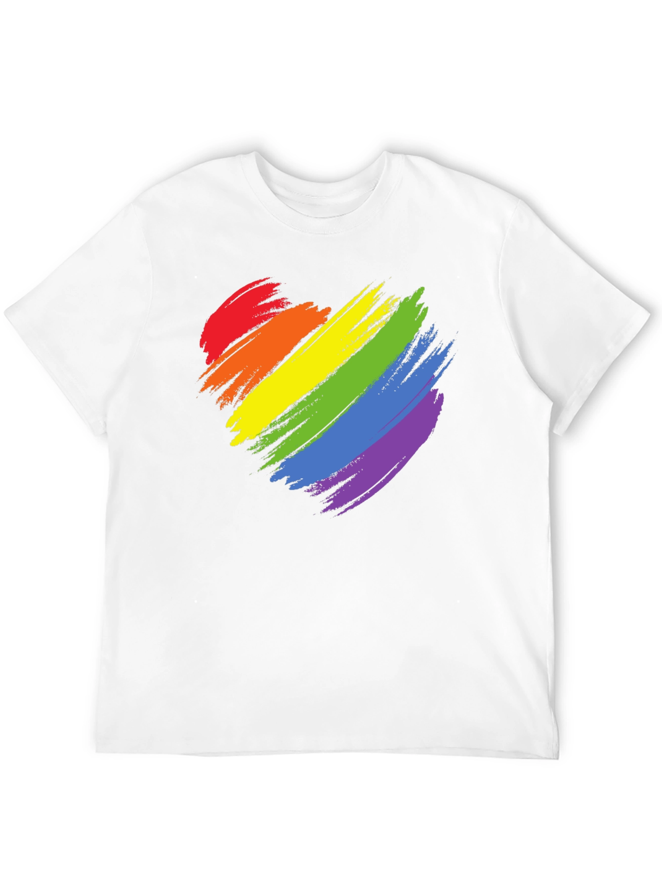 Rainbow Heart Graphic Tee - Pride T-Shirt