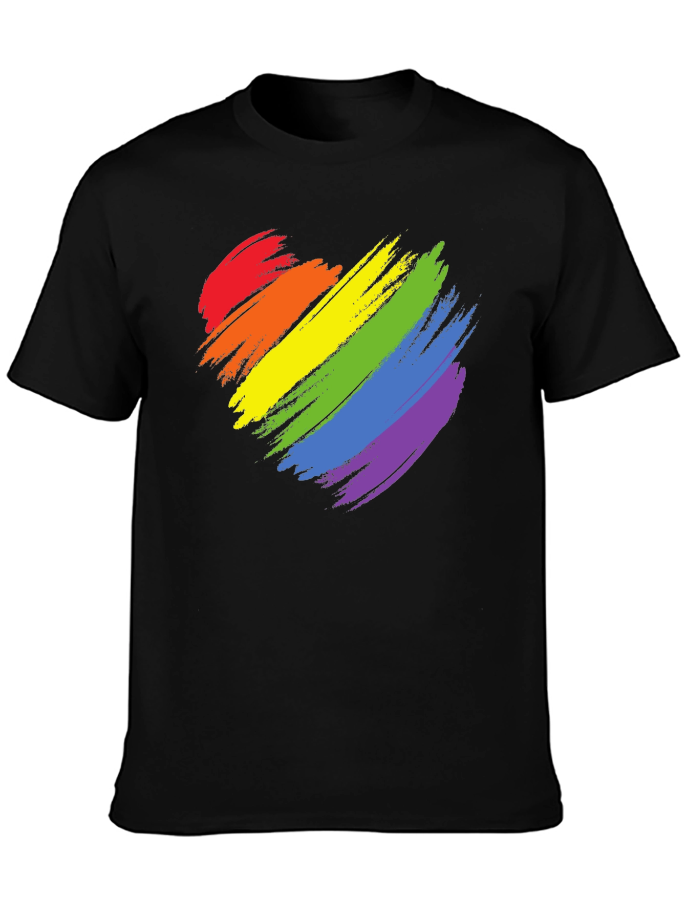 Rainbow Heart Graphic Tee - Pride T-Shirt