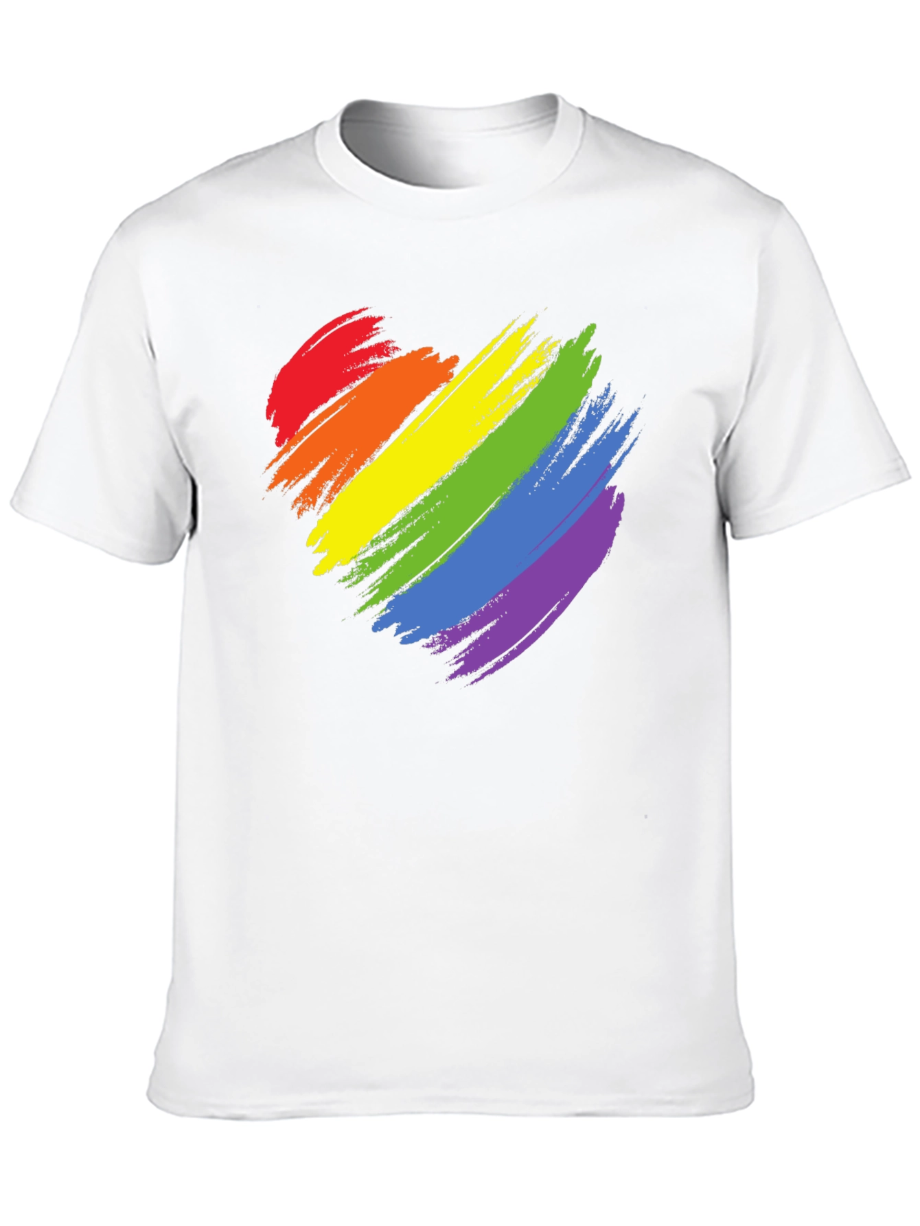 Rainbow Heart Graphic Tee - Pride T-Shirt