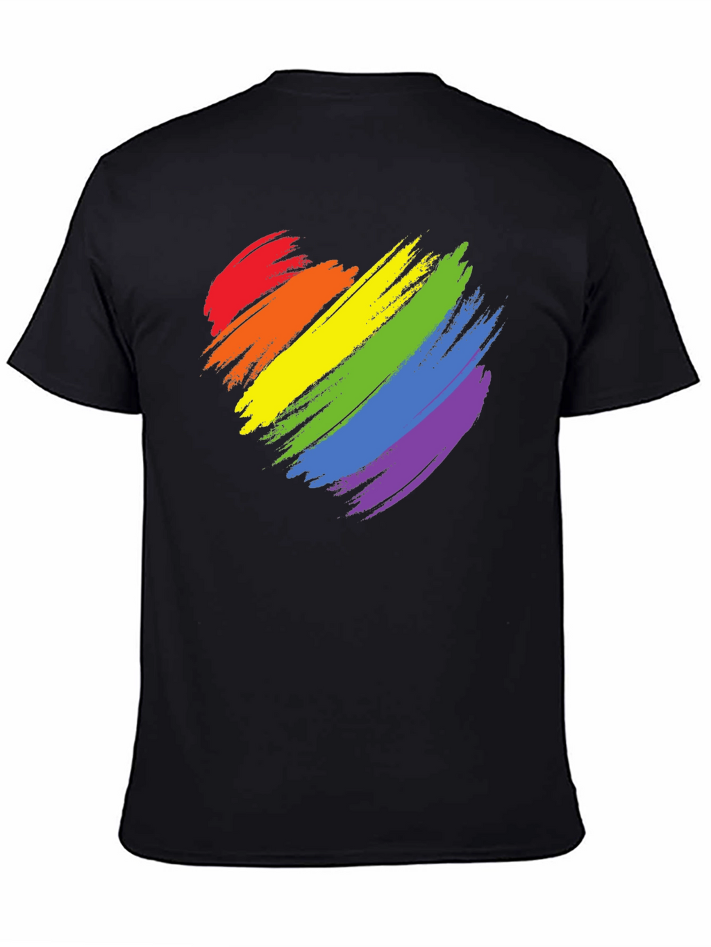 Rainbow Heart Graphic Tee - Pride T-Shirt