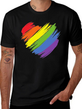 Rainbow Heart Graphic Tee - Pride T-Shirt