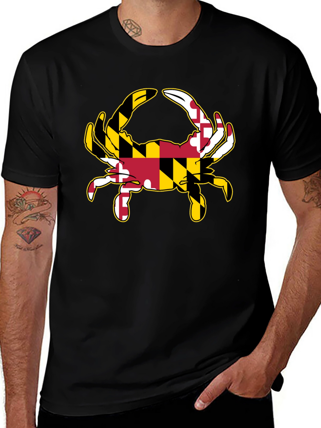 Maryland Flag Crab T-Shirt