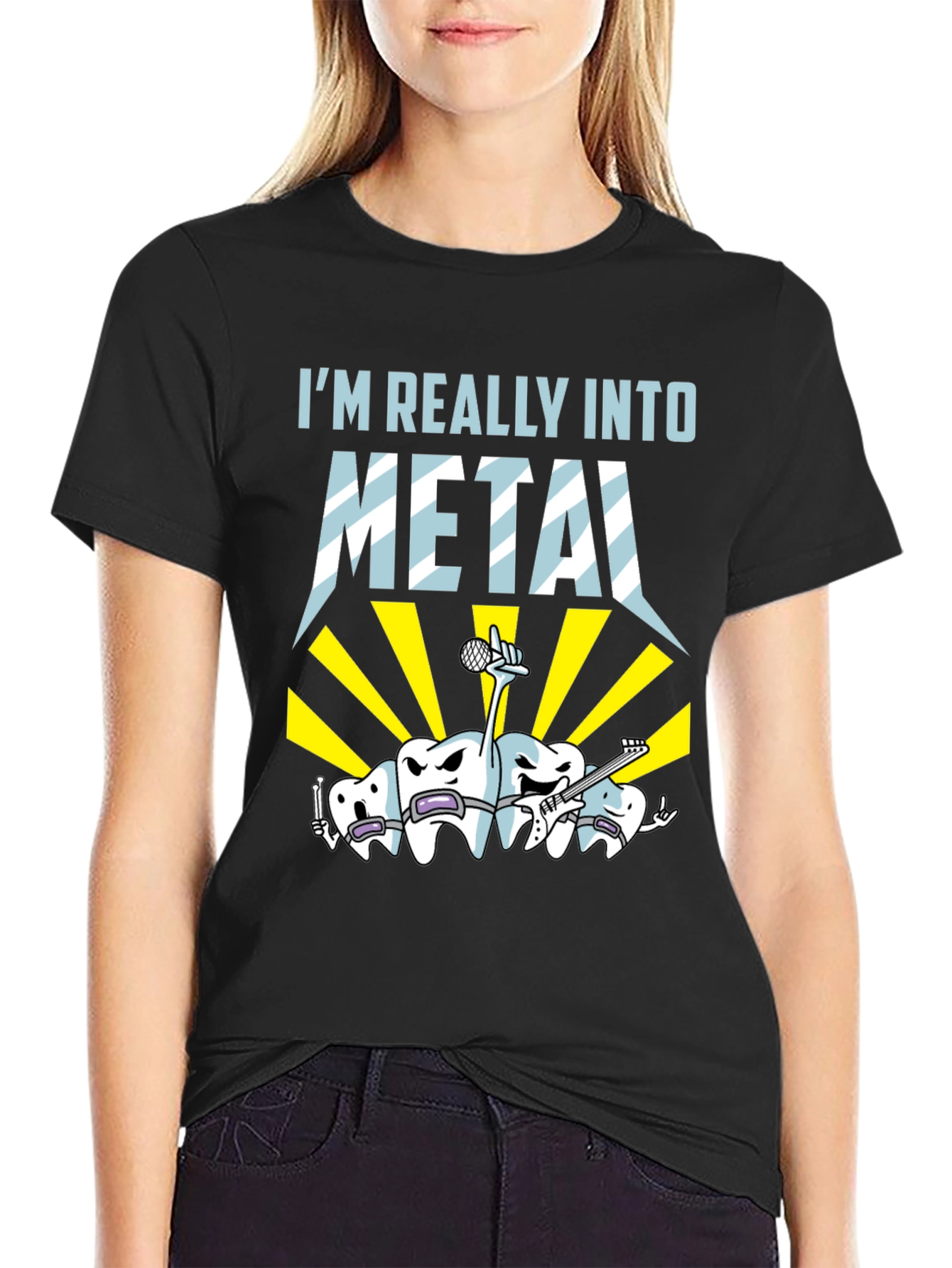 Im Really Into Metal T-Shirt - Funny Tooth Pun