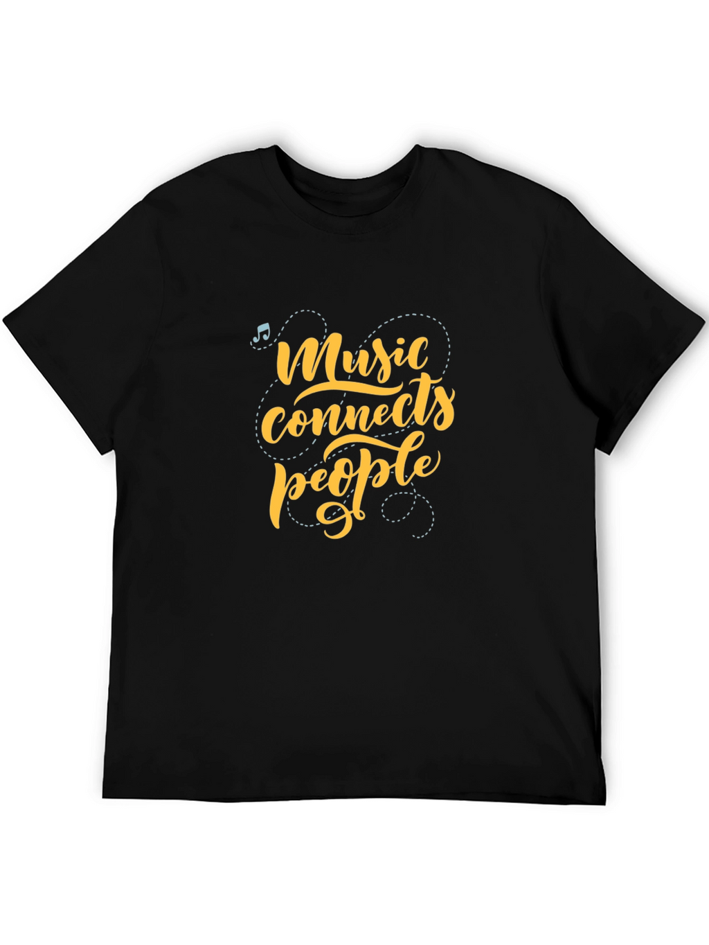 Music Connects People Graphic Tee - Black