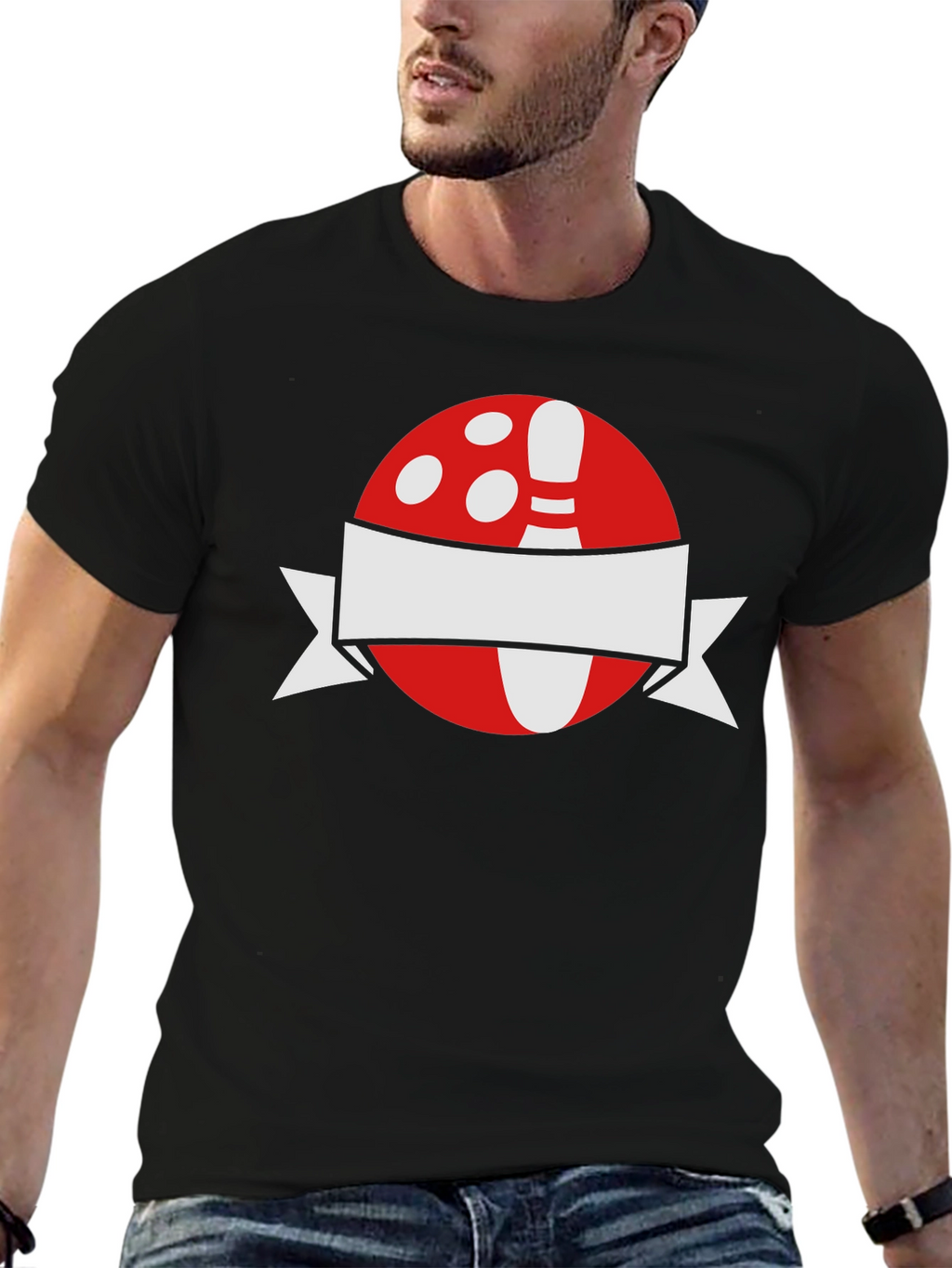 Bowling Ball & Pin Graphic Tee