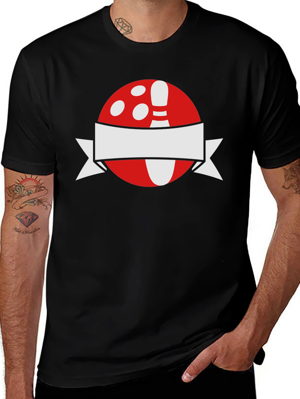 Bowling Ball & Pin Graphic Tee