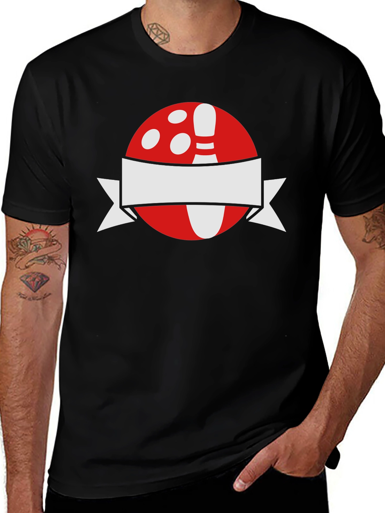 Bowling Ball & Pin Graphic Tee