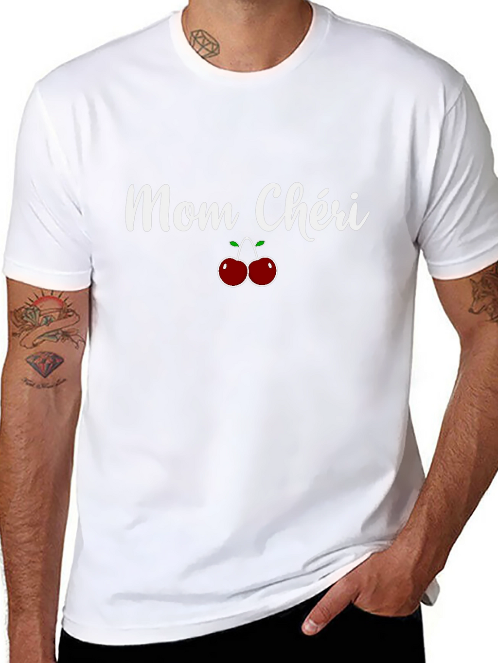 Mom Cheri Cherry Graphic Tee - Unisex