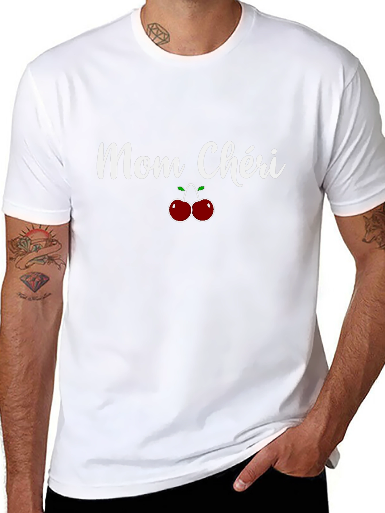 Mom Cheri Cherry Graphic Tee - Unisex