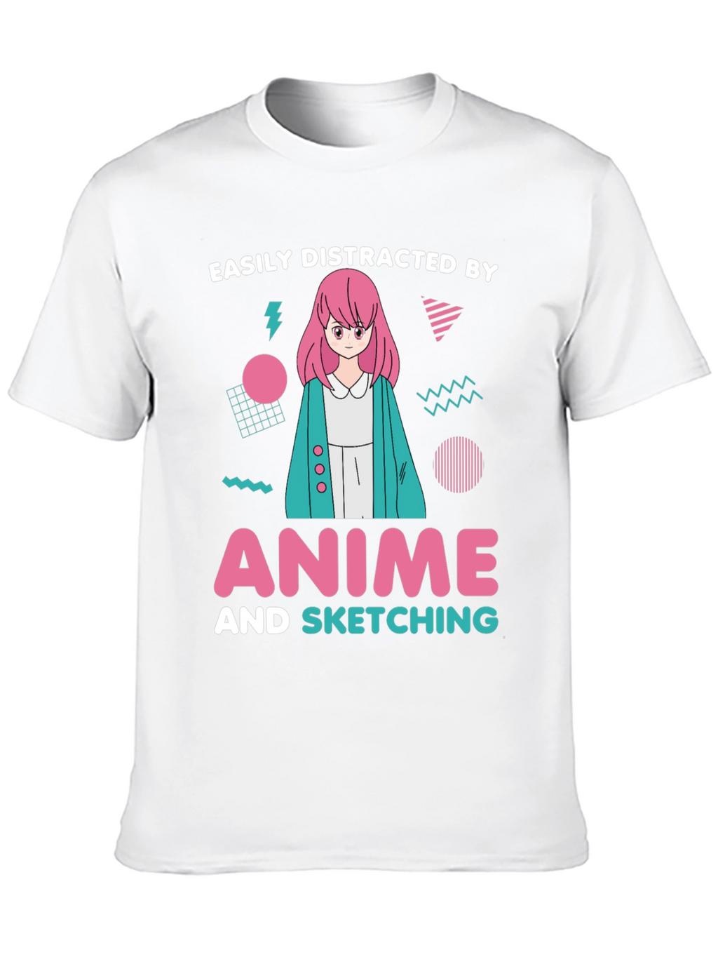 Easily Distracted By Anime Sketching T-Shirt